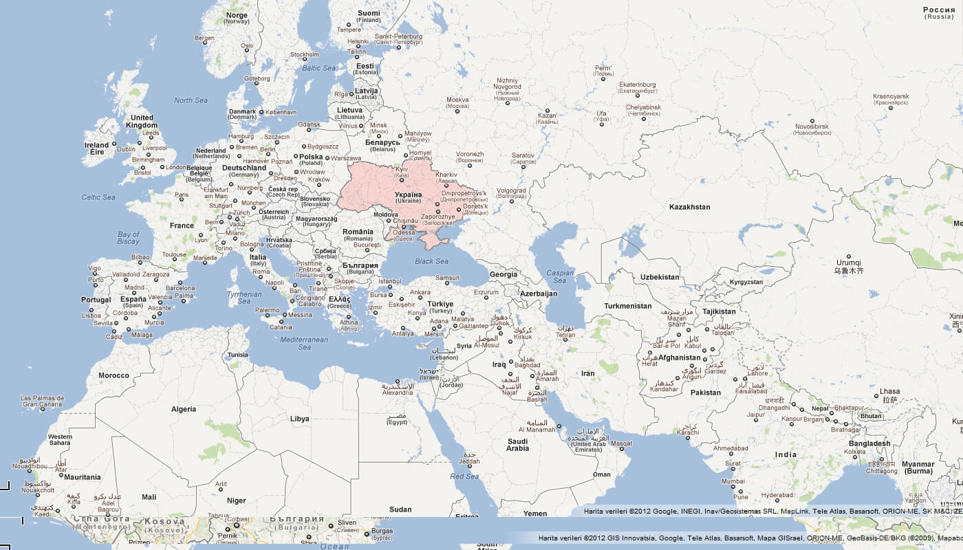 karte von ukraine europa